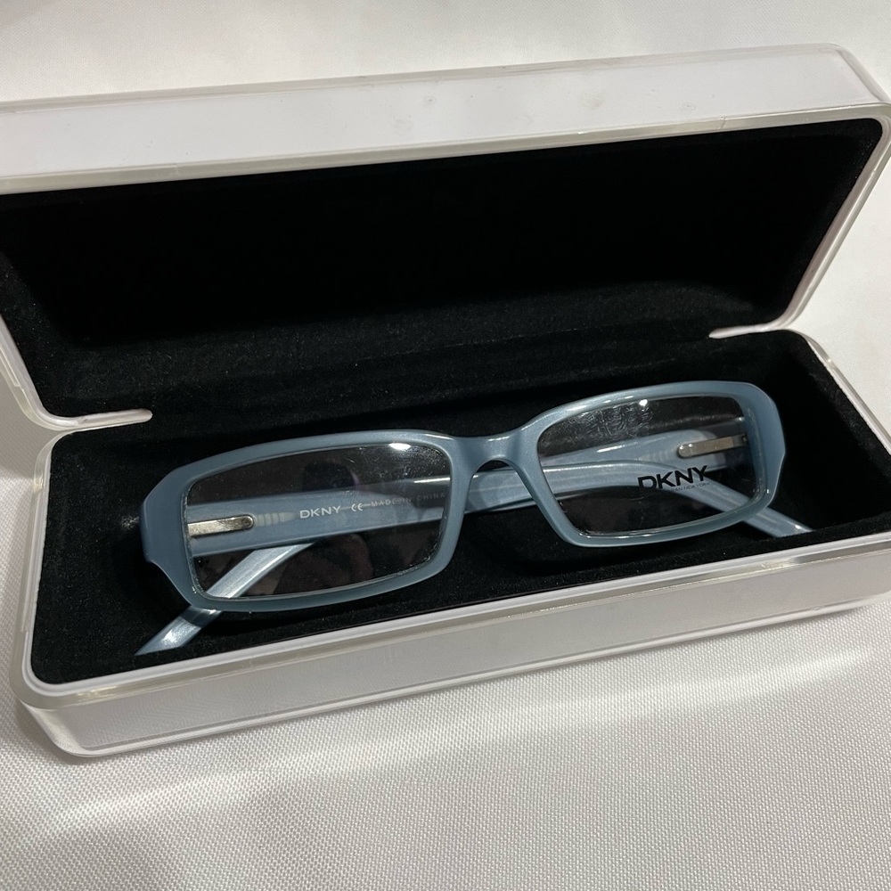 DKNY Eyeglasses DY4522 3118 Powder Blue Crystal Rectangle Frame 51[]15 135 mm